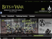 Tablet Screenshot of bitsofwar.com